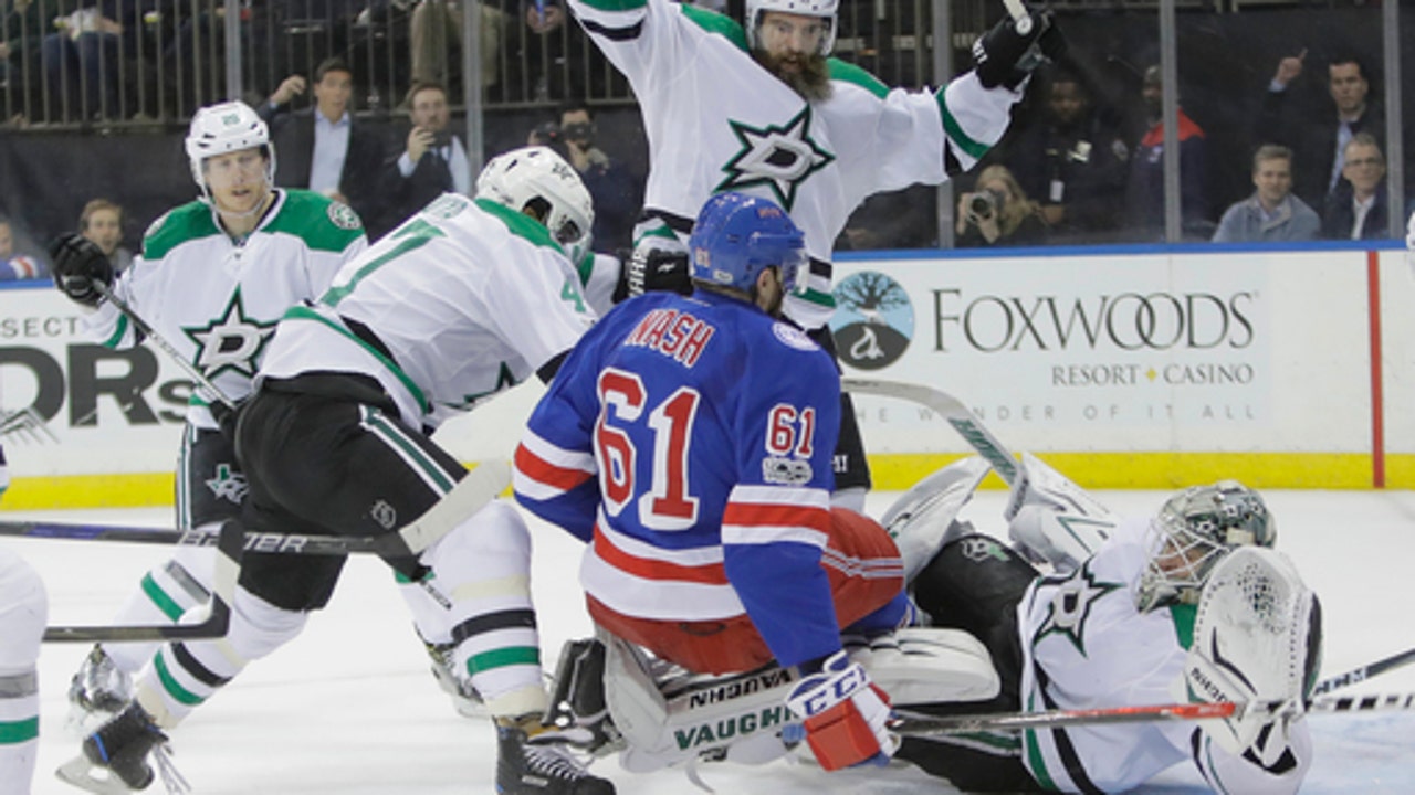 Sharp scores twice, Stars hold on for 7-6 win over Rangers (Jan 17, 2017)